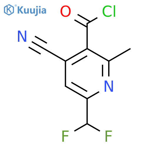 4-Cyano-6-(difluoromethyl)-2-methylpyridine-3-carbonyl chloride structure