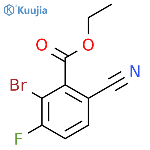 Ethyl 2-bromo-6-cyano-3-fluorobenzoate structure