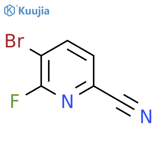 5-Bromo-6-fluoropicolinonitrile structure