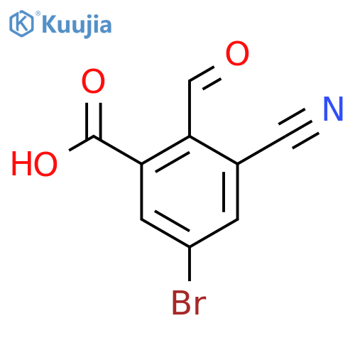 5-Bromo-3-cyano-2-formylbenzoic acid structure