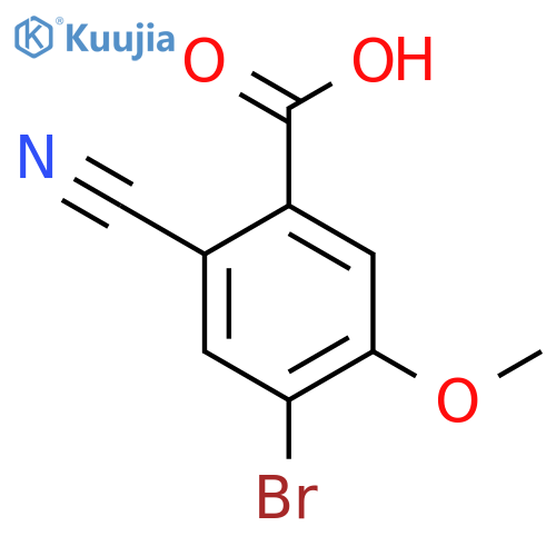 4-Bromo-2-cyano-5-methoxybenzoic acid structure