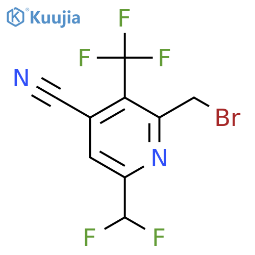 2-(Bromomethyl)-4-cyano-6-(difluoromethyl)-3-(trifluoromethyl)pyridine structure