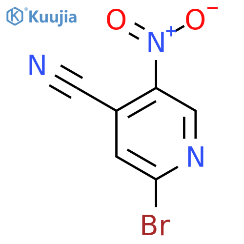2-Bromo-5-nitroisonicotinonitrile structure