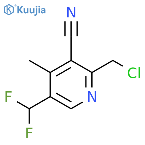 2-(Chloromethyl)-3-cyano-5-(difluoromethyl)-4-methylpyridine structure