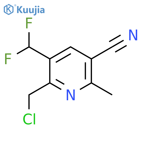 2-(Chloromethyl)-5-cyano-3-(difluoromethyl)-6-methylpyridine structure
