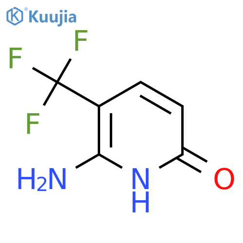 2-Amino-6-hydroxy-3-(trifluoromethyl)pyridine structure