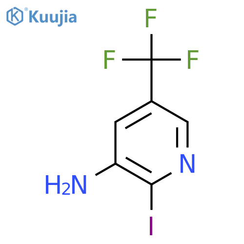 2-Iodo-5-(trifluoromethyl)pyridin-3-amine structure