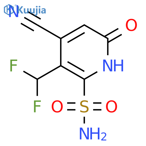 4-Cyano-3-(difluoromethyl)-6-hydroxypyridine-2-sulfonamide structure