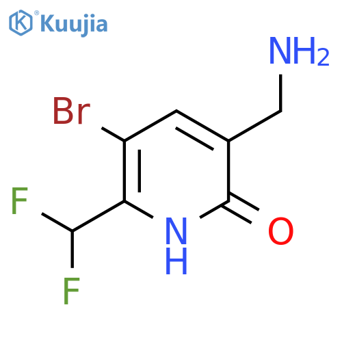 3-(Aminomethyl)-5-bromo-6-(difluoromethyl)-2-hydroxypyridine structure