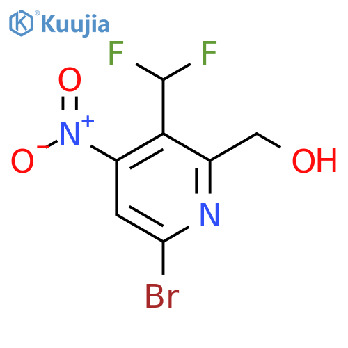 6-Bromo-3-(difluoromethyl)-4-nitropyridine-2-methanol structure
