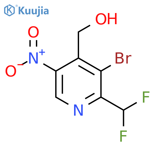 3-Bromo-2-(difluoromethyl)-5-nitropyridine-4-methanol structure