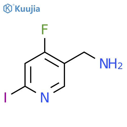 5-Aminomethyl-4-fluoro-2-iodopyridine structure