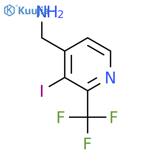4-Aminomethyl-3-iodo-2-(trifluoromethyl)pyridine structure