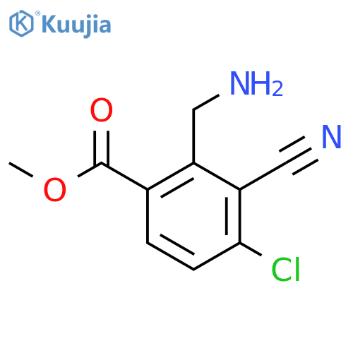 Methyl 2-aminomethyl-4-chloro-3-cyanobenzoate structure