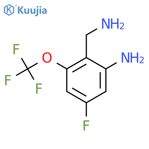 2-Amino-4-fluoro-6-(trifluoromethoxy)benzylamine structure
