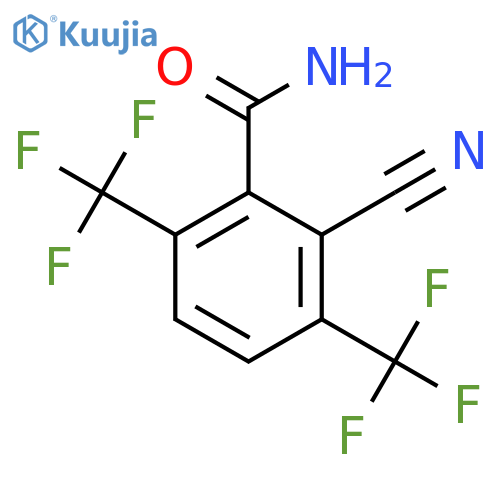 3,6-Bis(trifluoromethyl)-2-cyanobenzamide structure