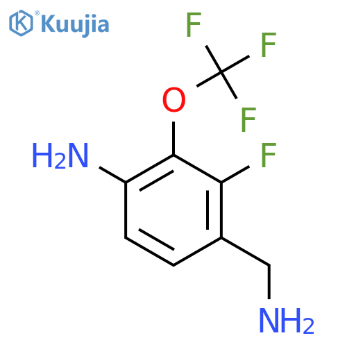 4-Amino-2-fluoro-3-(trifluoromethoxy)benzylamine structure