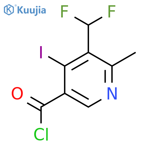 3-(Difluoromethyl)-4-iodo-2-methylpyridine-5-carbonyl chloride structure