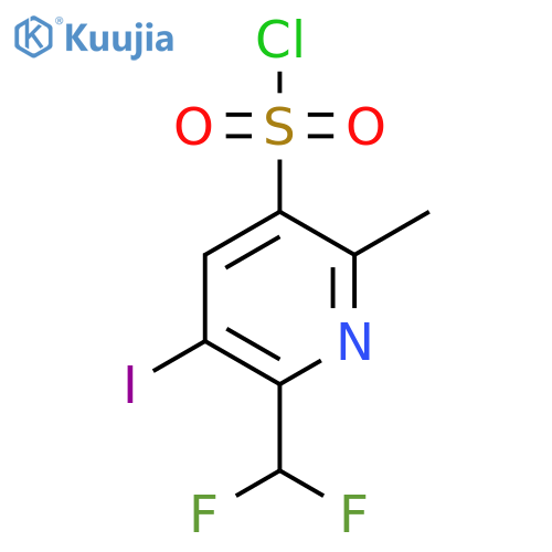 2-(Difluoromethyl)-3-iodo-6-methylpyridine-5-sulfonyl chloride structure