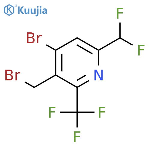 4-Bromo-3-(bromomethyl)-6-(difluoromethyl)-2-(trifluoromethyl)pyridine structure