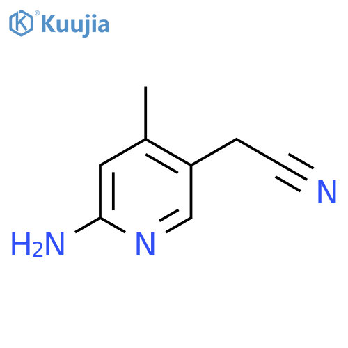 2-Amino-4-methylpyridine-5-acetonitrile structure