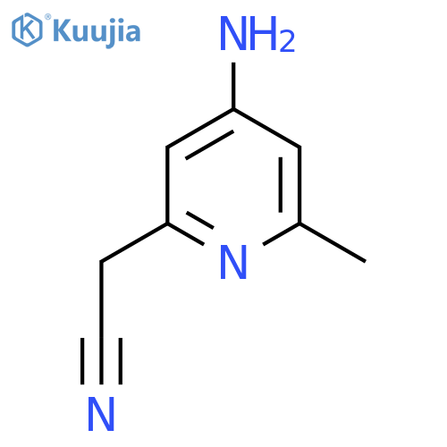 4-Amino-2-methylpyridine-6-acetonitrile structure