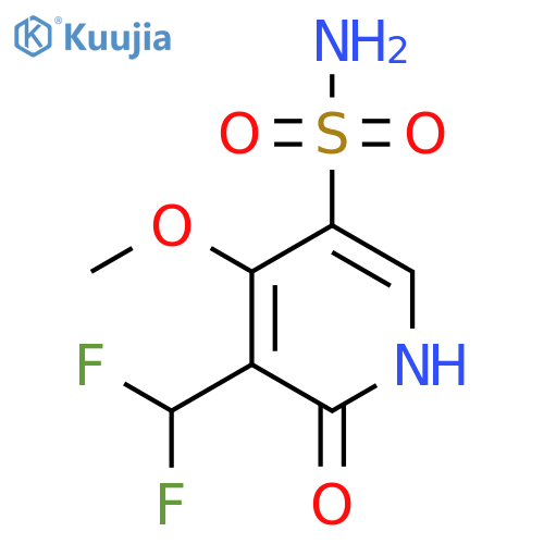 3-(Difluoromethyl)-2-hydroxy-4-methoxypyridine-5-sulfonamide structure