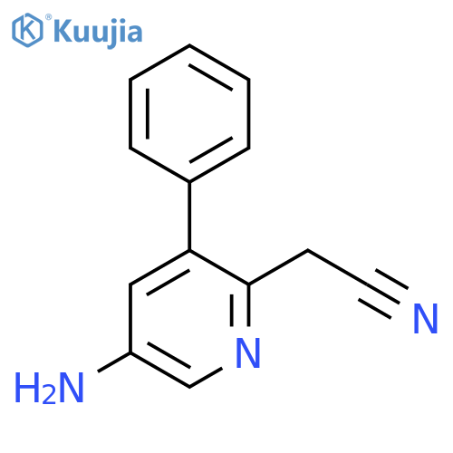 5-Amino-3-phenylpyridine-2-acetonitrile structure