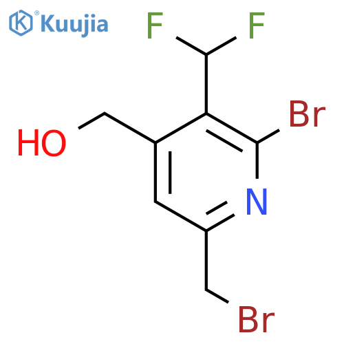 2-Bromo-6-(bromomethyl)-3-(difluoromethyl)pyridine-4-methanol structure