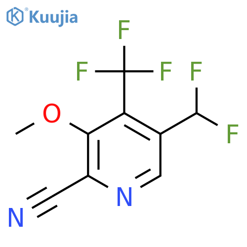 2-Cyano-5-(difluoromethyl)-3-methoxy-4-(trifluoromethyl)pyridine structure
