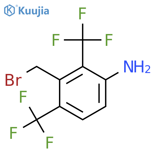 3-Amino-2,6-bis(trifluoromethyl)benzyl bromide structure