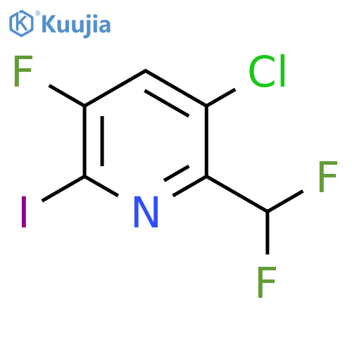 3-Chloro-2-(difluoromethyl)-5-fluoro-6-iodopyridine structure