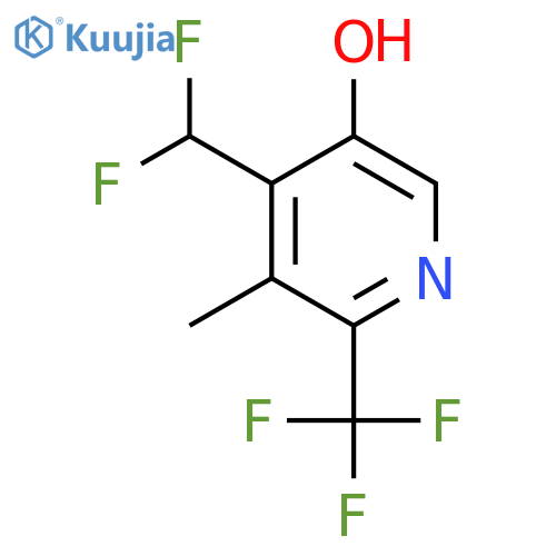 4-(Difluoromethyl)-5-hydroxy-3-methyl-2-(trifluoromethyl)pyridine structure