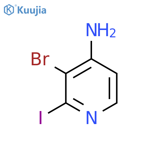 4-Amino-3-bromo-2-iodopyridine structure