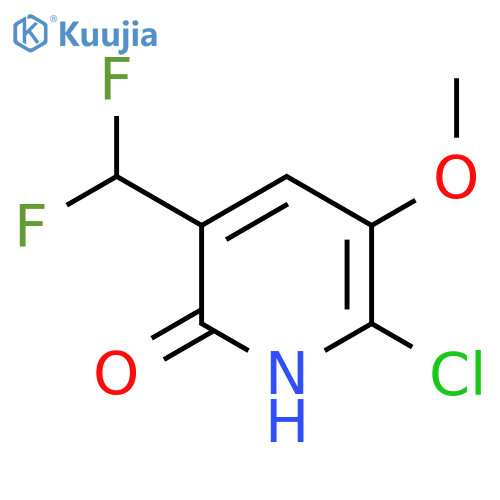 2-Chloro-5-(difluoromethyl)-6-hydroxy-3-methoxypyridine structure