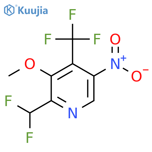 2-(Difluoromethyl)-3-methoxy-5-nitro-4-(trifluoromethyl)pyridine structure