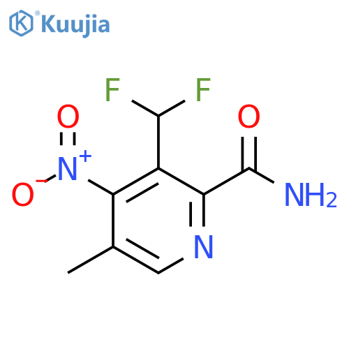 3-(Difluoromethyl)-5-methyl-4-nitropyridine-2-carboxamide structure