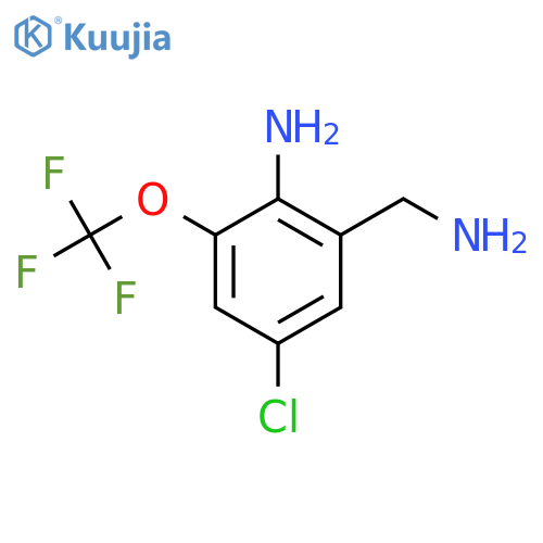 2-Amino-5-chloro-3-(trifluoromethoxy)benzylamine structure