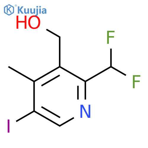 2-(Difluoromethyl)-5-iodo-4-methylpyridine-3-methanol structure