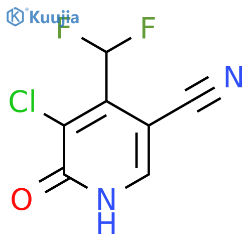 3-Chloro-5-cyano-4-(difluoromethyl)-2-hydroxypyridine structure