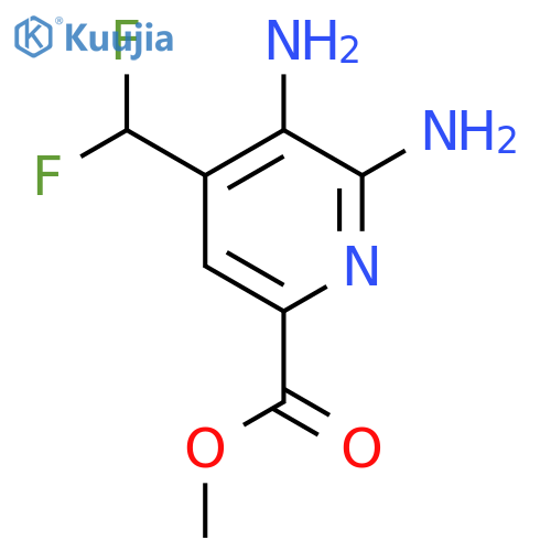 Methyl 2,3-diamino-4-(difluoromethyl)pyridine-6-carboxylate structure