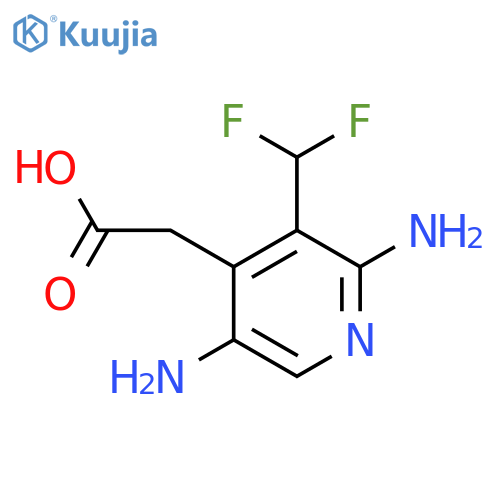 2,5-Diamino-3-(difluoromethyl)pyridine-4-acetic acid structure
