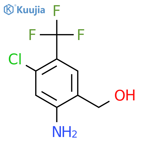 2-Amino-4-chloro-5-(trifluoromethyl)benzyl alcohol structure