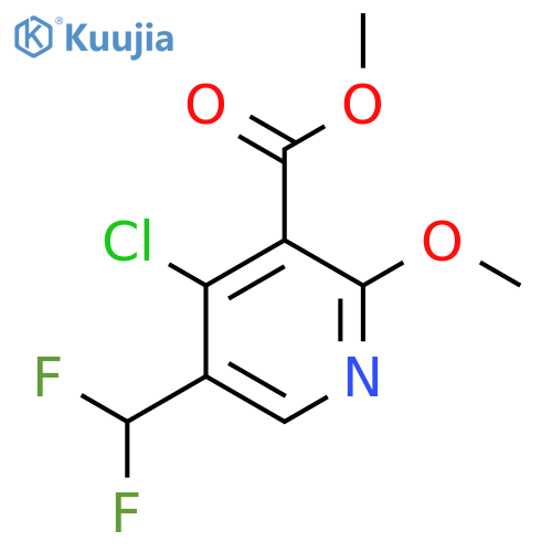 Methyl 4-chloro-5-(difluoromethyl)-2-methoxypyridine-3-carboxylate structure