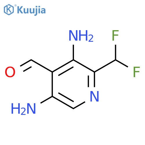 3,5-Diamino-2-(difluoromethyl)pyridine-4-carboxaldehyde structure