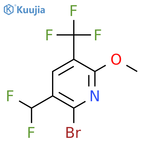 2-Bromo-3-(difluoromethyl)-6-methoxy-5-(trifluoromethyl)pyridine structure