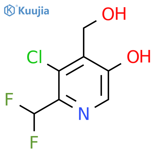 3-Chloro-2-(difluoromethyl)-5-hydroxypyridine-4-methanol structure