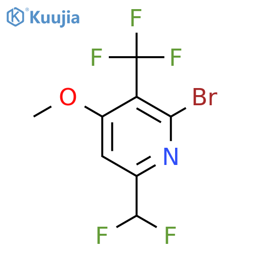 2-Bromo-6-(difluoromethyl)-4-methoxy-3-(trifluoromethyl)pyridine structure