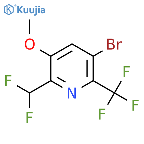 5-Bromo-2-(difluoromethyl)-3-methoxy-6-(trifluoromethyl)pyridine structure