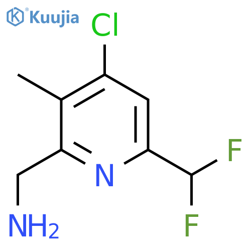 2-(Aminomethyl)-4-chloro-6-(difluoromethyl)-3-methylpyridine structure